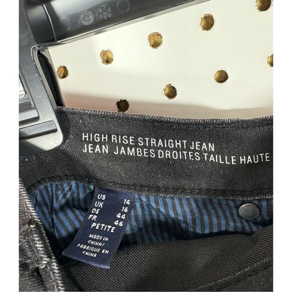 Lands End high rise straight jeans size 14 - Picture 11 of 11